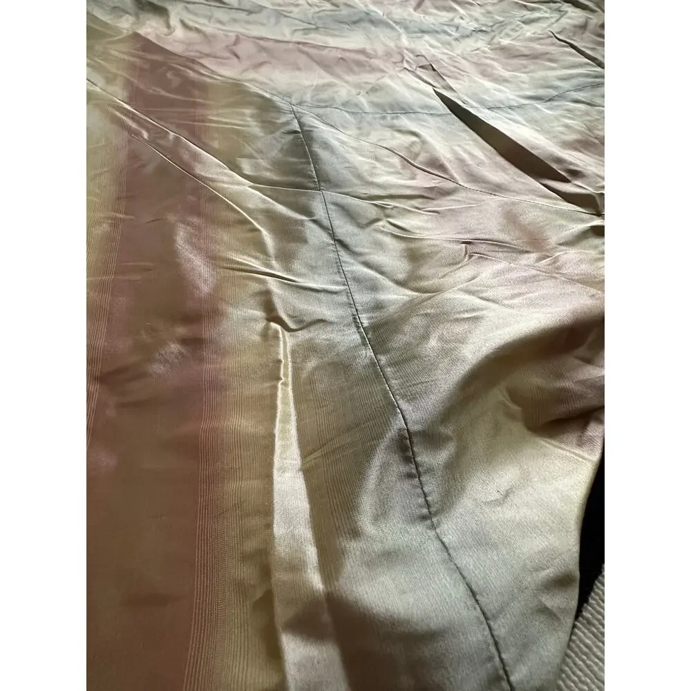 Silk Tablecloth 90” taffeta custom made luxurius pastel cream pink blue round